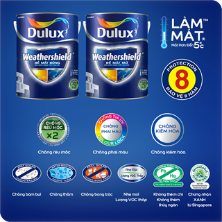 Sơn Ngoại Thất Cao Cấp Dulux Weathershield 5L